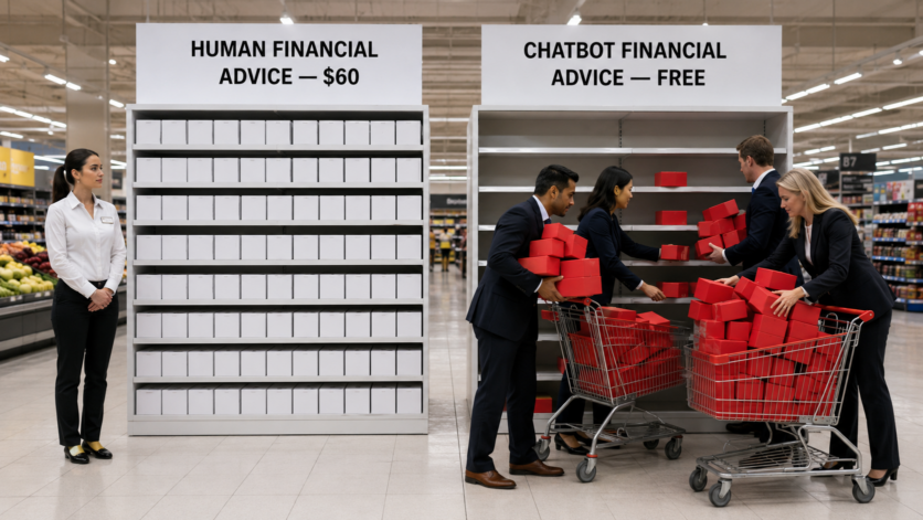 Wall Street Priced the Wrong Risk in AI Financial Advice